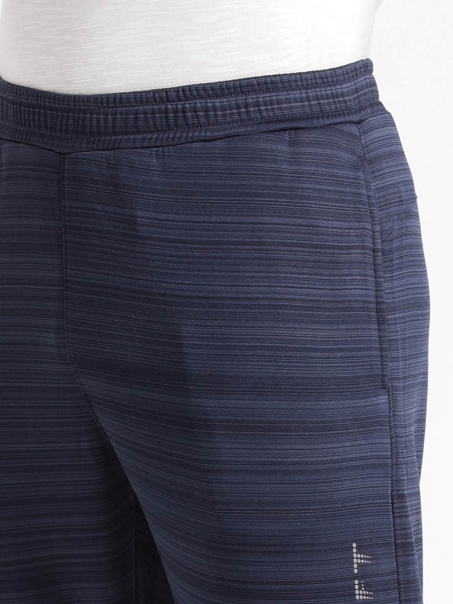 Wildcraft Navy Regular Fit Striped Joggers