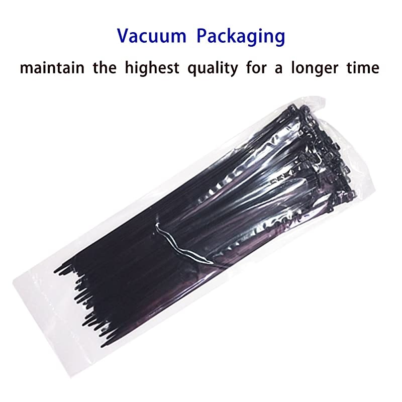 Ties 12 Inch, Zip Ties 12 Inch with 50 Pounds Tensile Strength, 100 Pieces, Black