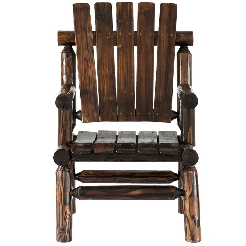 Wood Outdoor Bench in Natural Brown-Pemberly Row