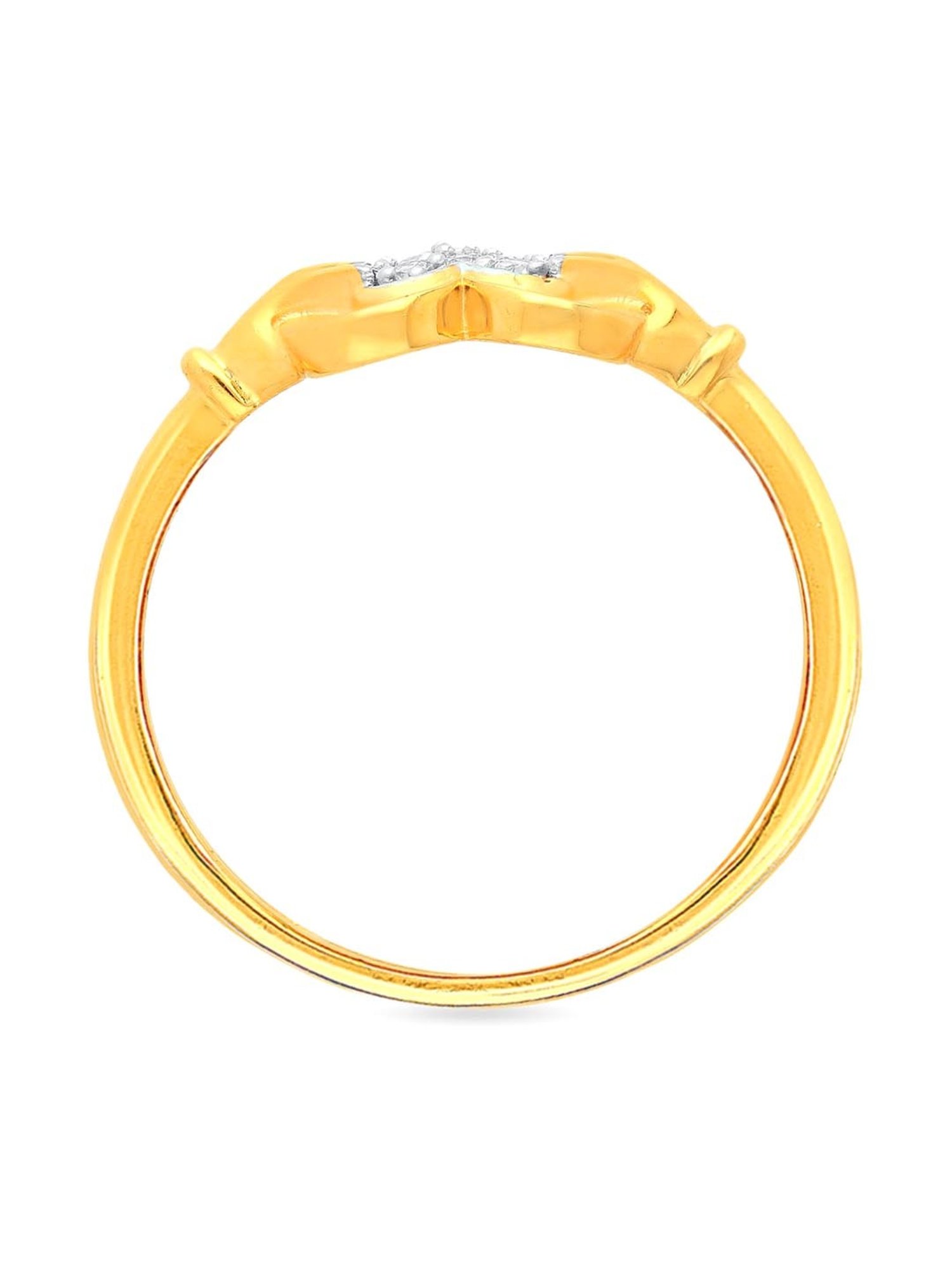 Malabar Gold and Diamonds 18k Gold Heart Ring for Women