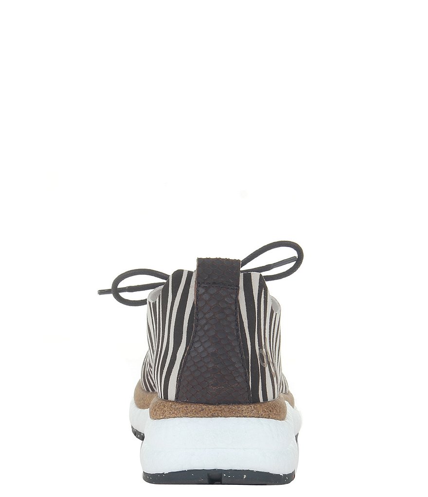 OTBT Alstead Perforated Zebra Print Suede Sneakers