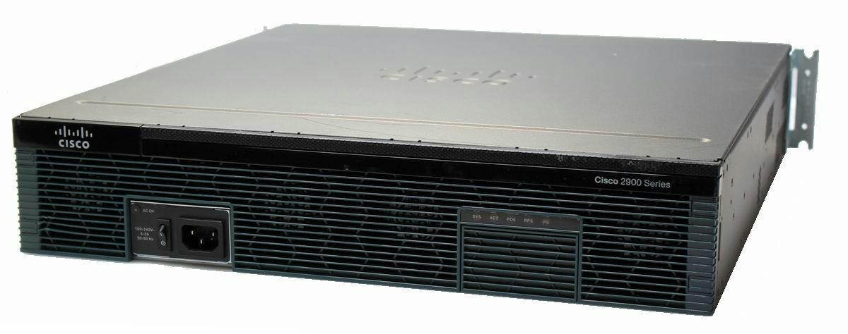 Cisco2921-V/K9 2921 3 Port Voice Bundle & Datak9 License Gig 1 SFP Router 512MB/256MB