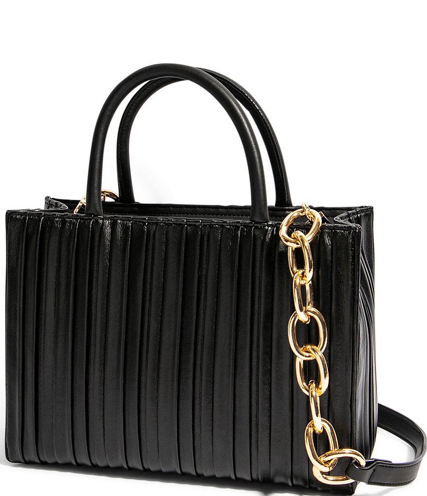 House of Want We Gram Small Pleated Chain Strap Tote Bag