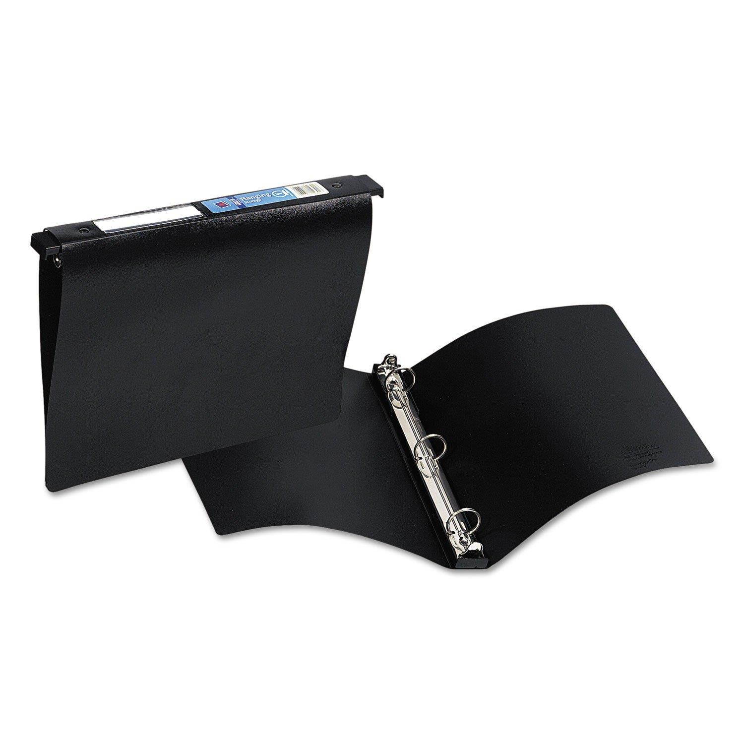 Avery 14801 Hanging Storage Binder,3 Ring,1" Capacity,11"x8-1/2",Black