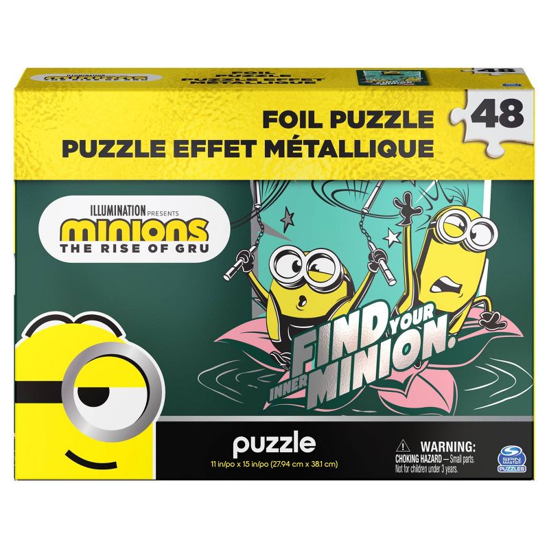 Spin Master Minions The Rise of Gru Foil Effect Kids' Jigsaw Puzzle - 48pc