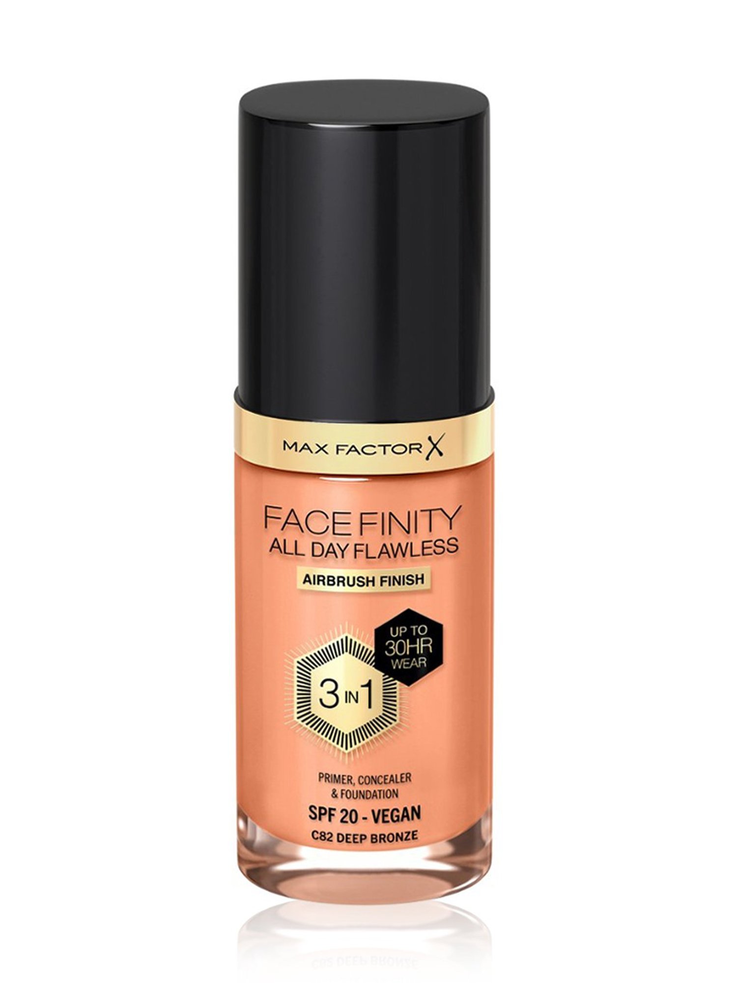 Max Factor Facefinity All Day Flawless 3 In 1 Foundation SPF 20 C82 Deep Bronze - 30 ml