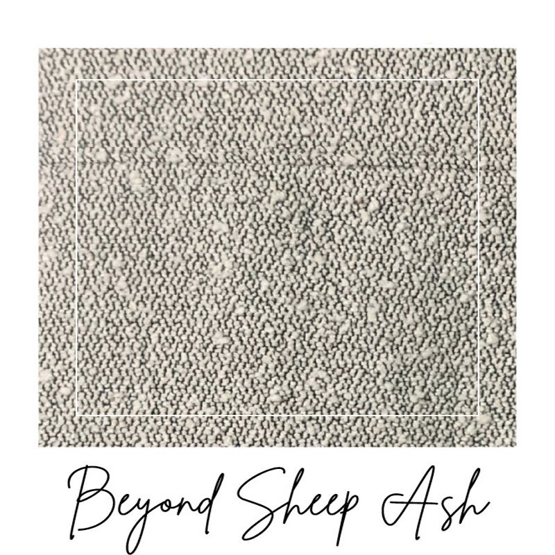 The Stair Barrier Wide Wall to Banister Retractable Fabric Baby and Pet Safety Gate for Staircases, 43 to 52 Inch, Beyond Sheep Ash