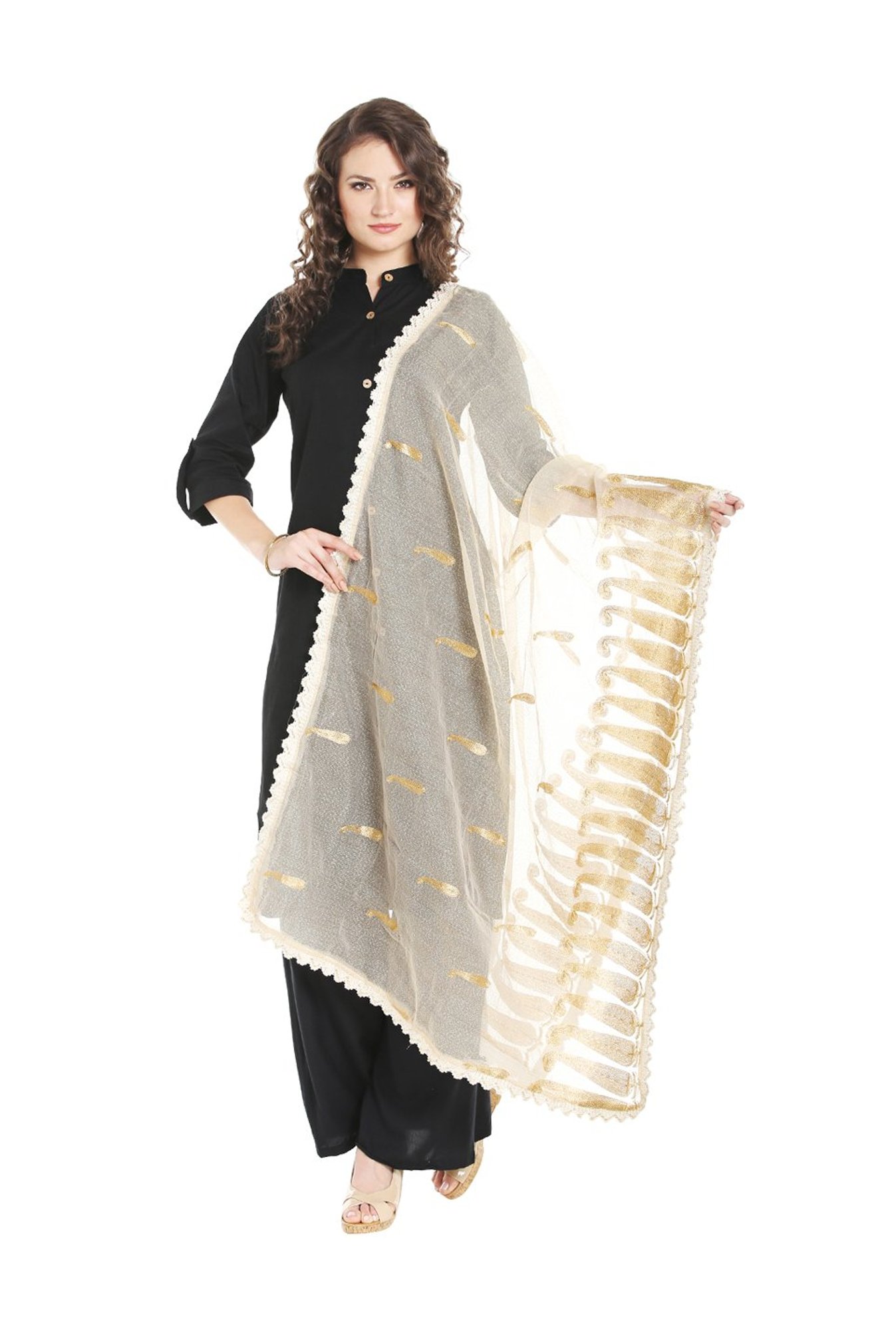 Dupatta Bazaar Beige Dupatta