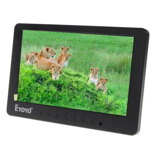 HD 7" TFT LCD Color Monitor 1024*600 VGA BNC Video Audio HQ For PC,CCTV Cam,DVD