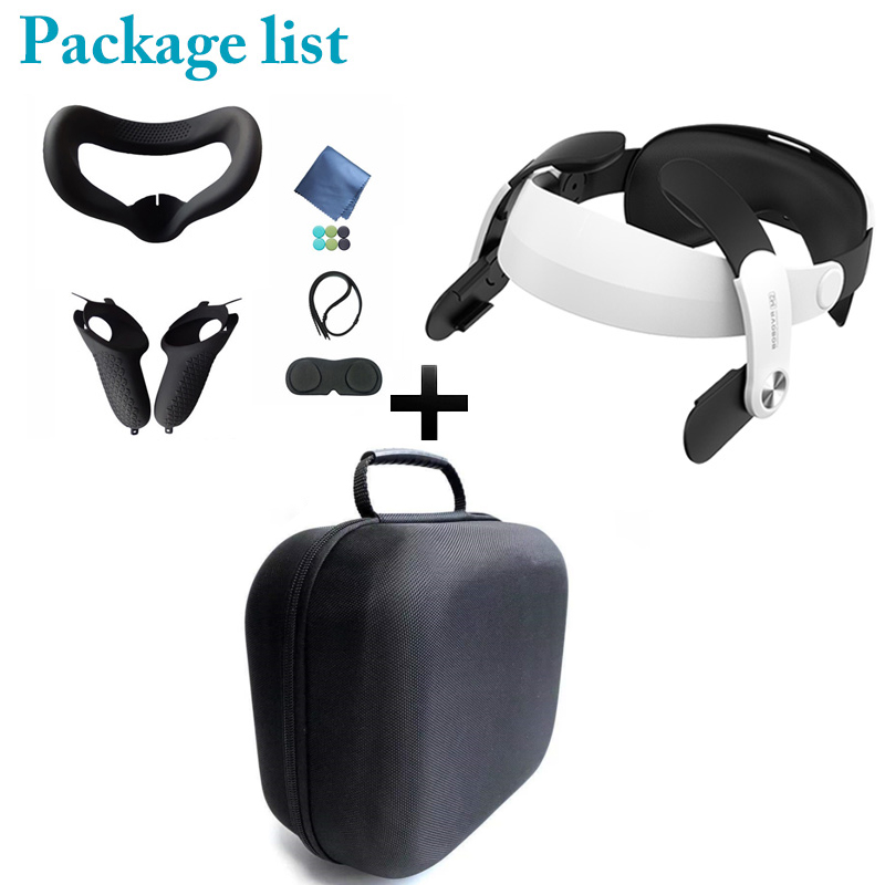 BOBOVR M2 Strap For Oculus Quest 2 Halo Strap Protective Case Soft Silicone Handle Grip Cover Set For Oculus Quest2 Accessoires