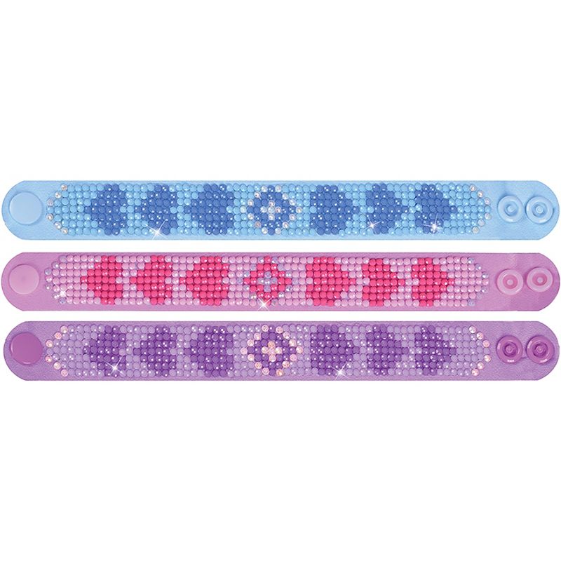 Diamond Dotz Diamond Bracelets Facet Art Kit 1"X9"-Assorted Love 3/Pkg