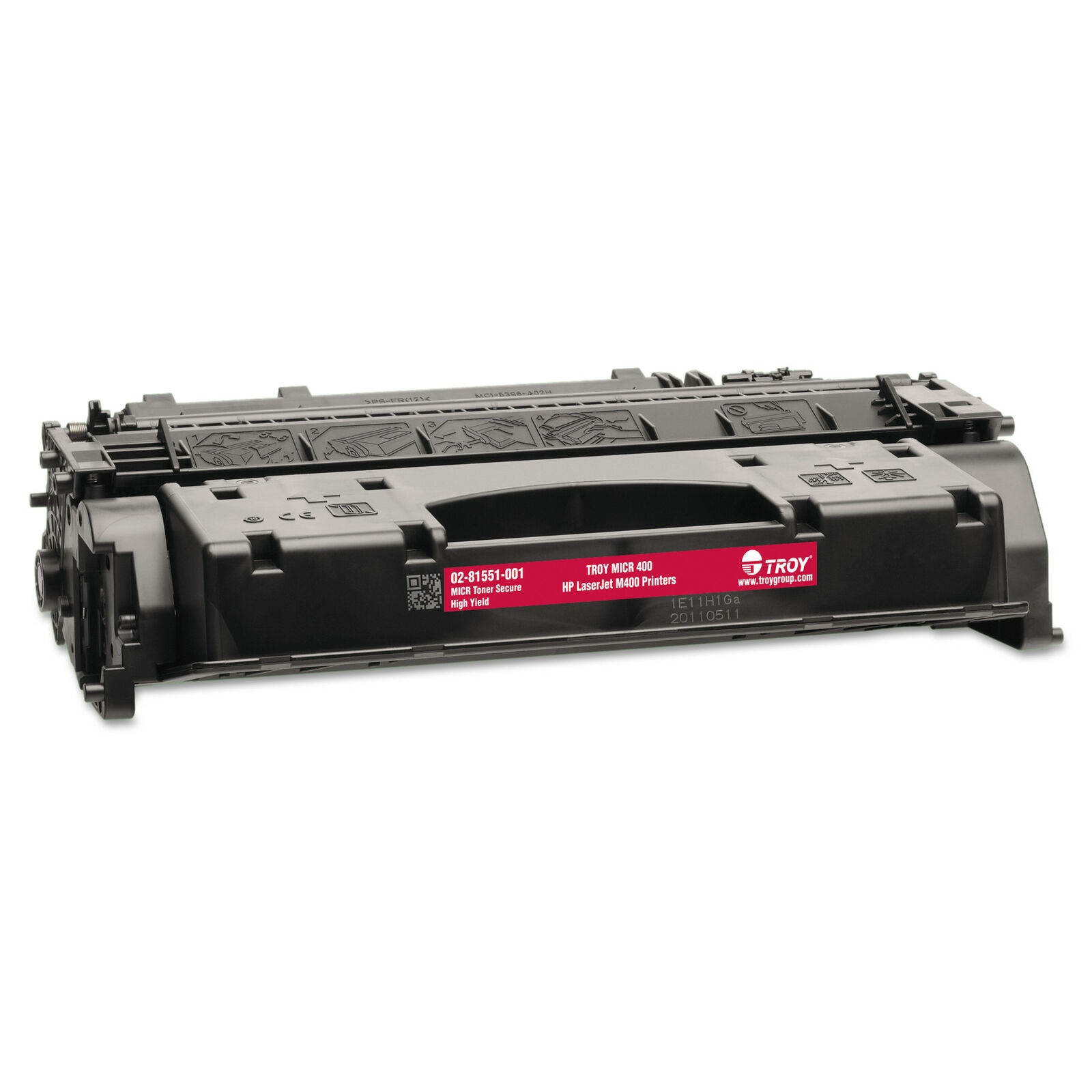 Troy 281551001, CF-280X, MICR High-Yield Toner Secure, 6800 Page-Yield, Black