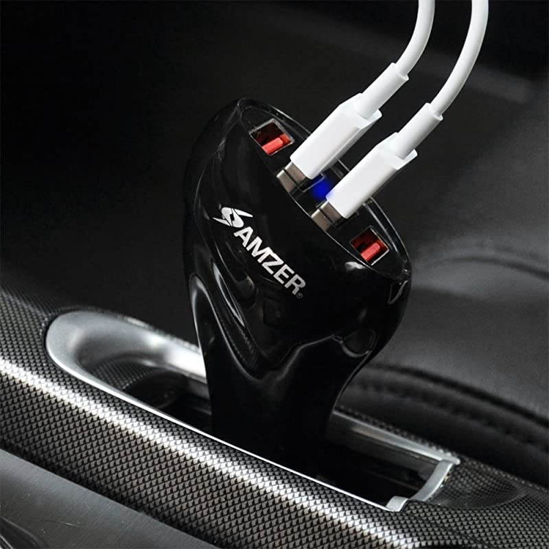10A50W 4Port USB Car Charger with Intelligent Rapid Charge Technology