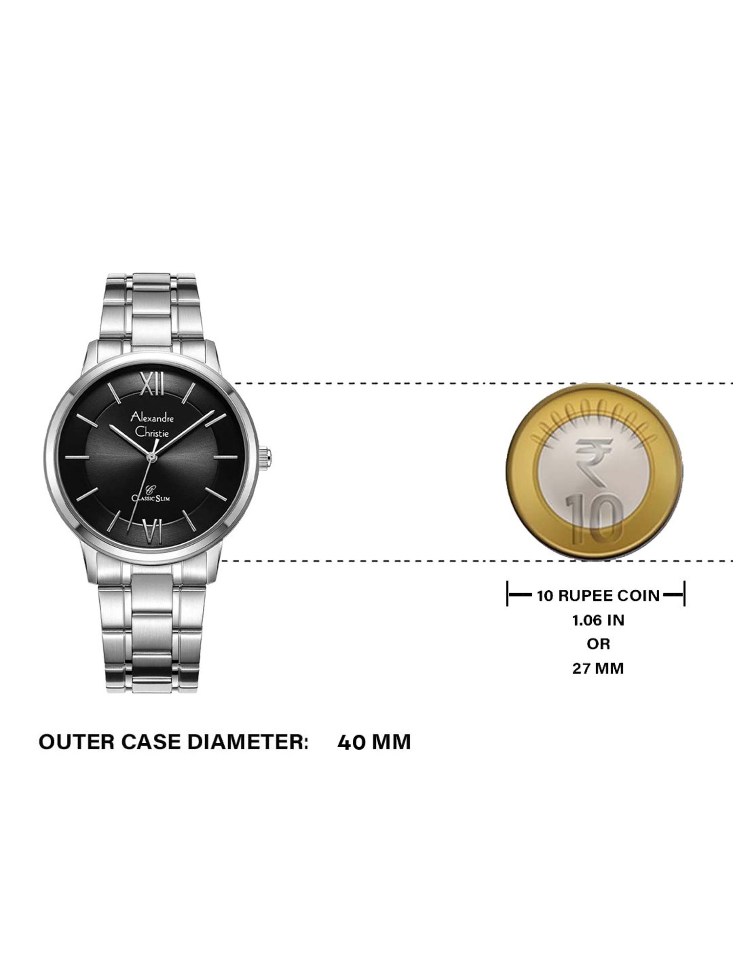 ALEXANDRE CHRISTIE 8689MHBSSBA AC Collection Classic Analog Watch for Men