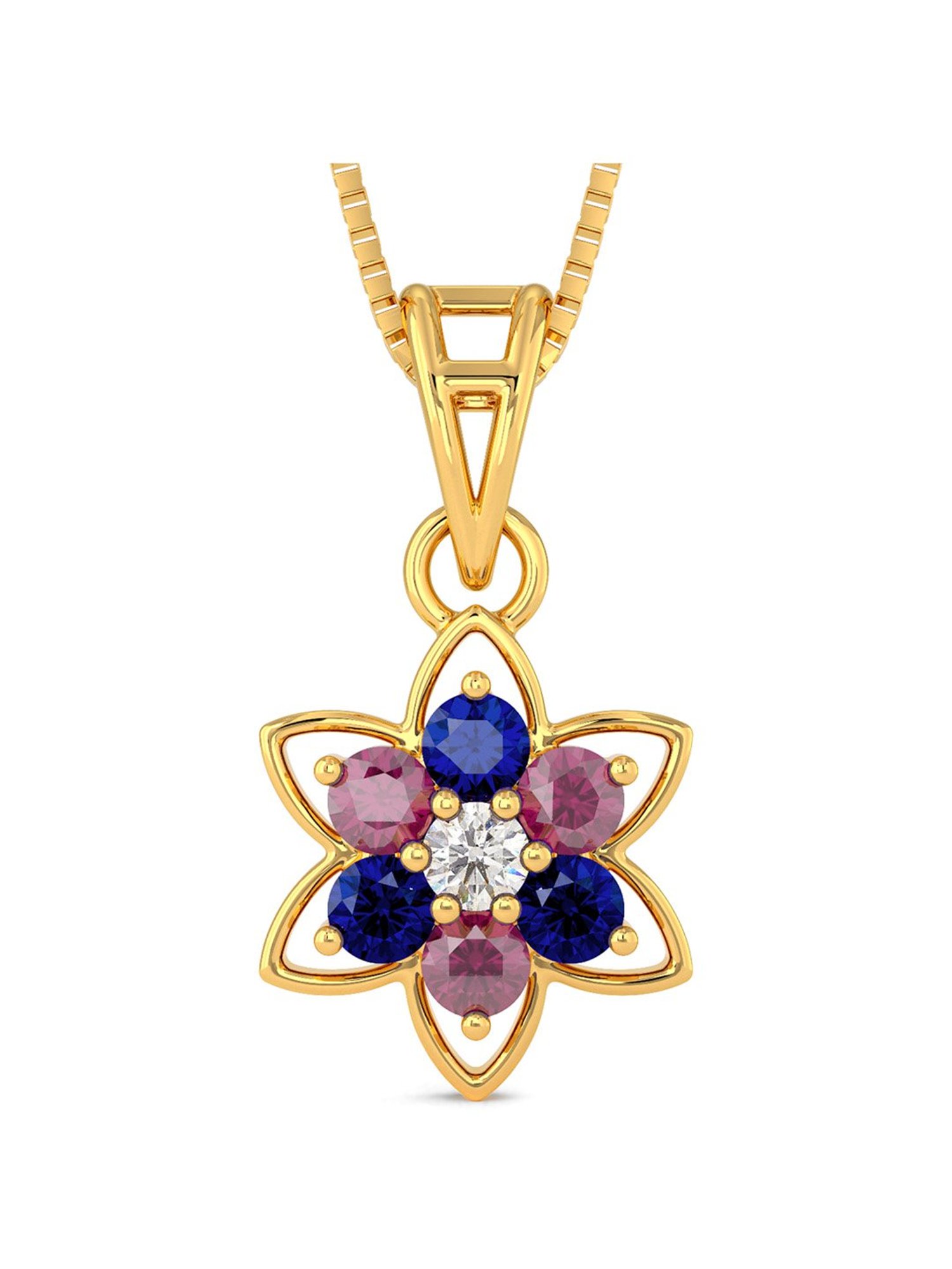 Joyalukkas 22k Gold Floral Pendant Set for Women