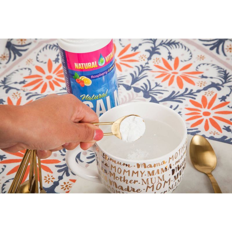 Natural Vitality Natural Calm Anti-Stress Vegan Magnesium Supplement Powder - Raspberry Lemon - 8oz