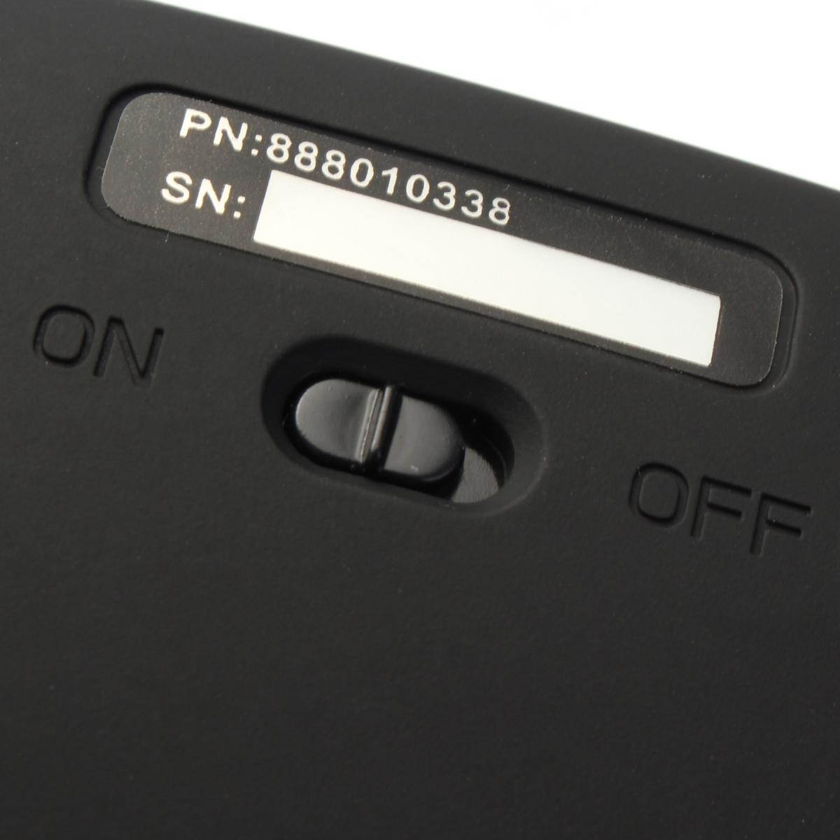 2.4GHz Mini Wireless Keyboard Track Ball Controls for PC Smart TV Android Box Black -