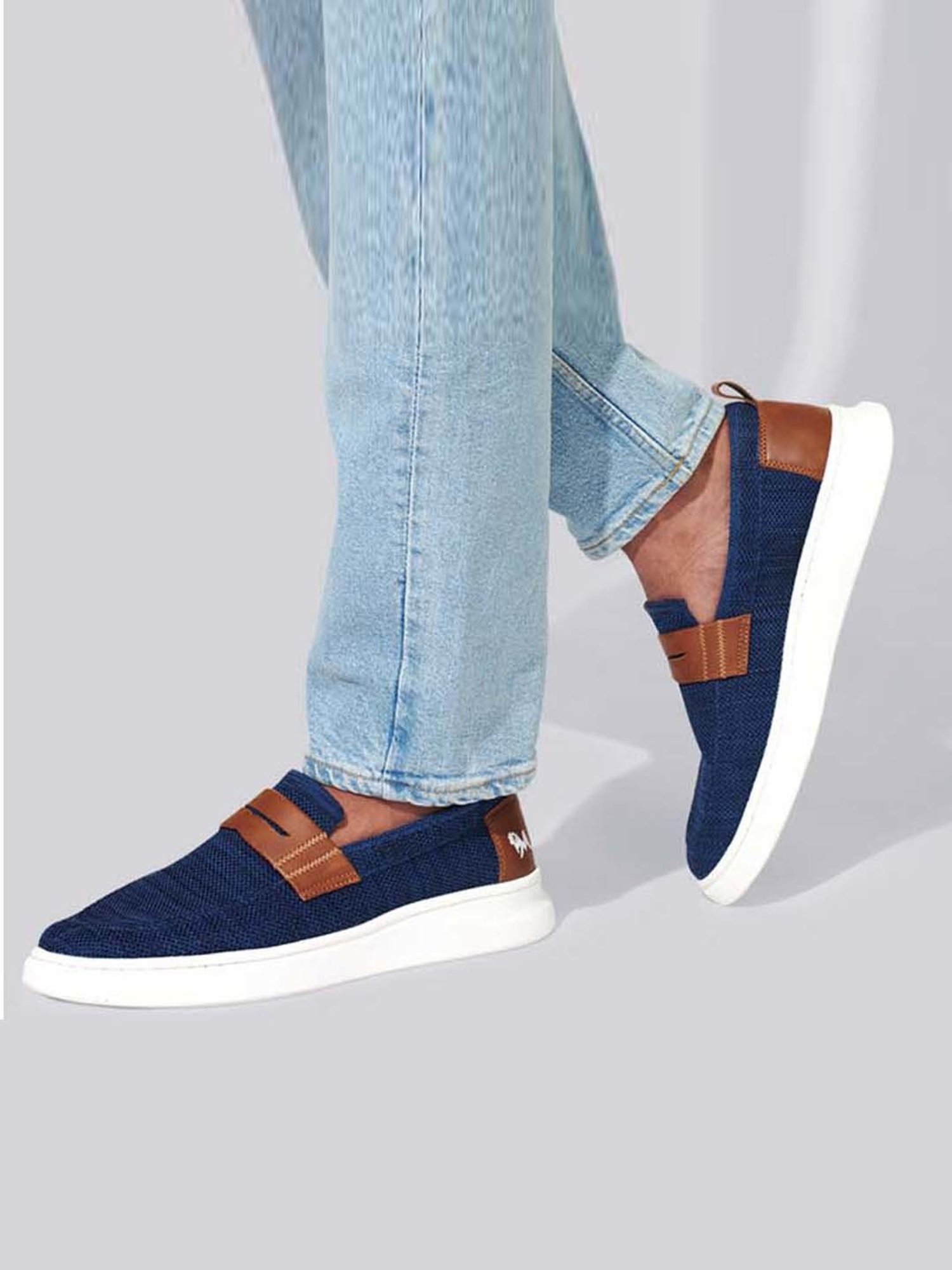 Neemans Men's Blue Casual Loafers