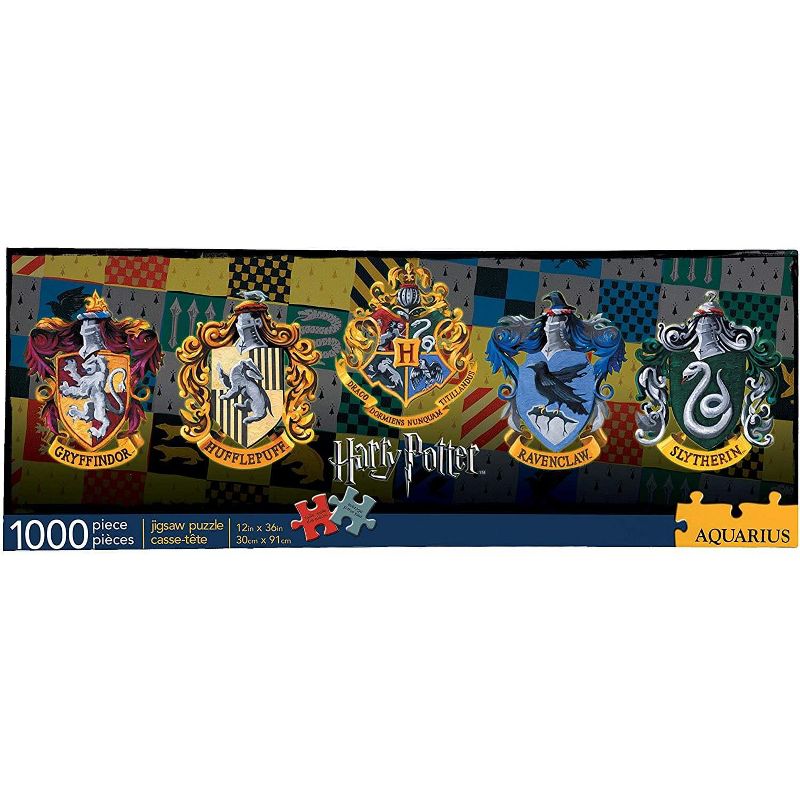 Aquarius Harry Potter Crests Slim 1000-Piece Jigsaw Puzzle