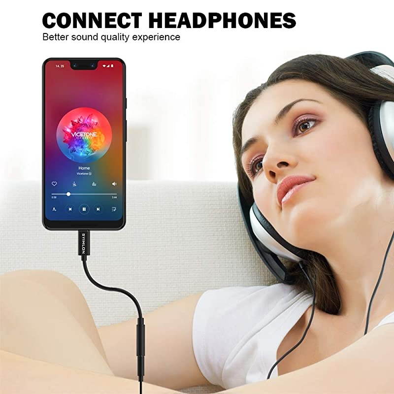 USB C to 35mm Headphone Jack Adapter  USB Type C to 35mm Aux Audio Cable Compatible with Pixel 4 3 2 XLSamsung Galaxy S20S20+S20 UltraNote 201010+A80 OnePlus 6T7T7pro8 iPad Pro