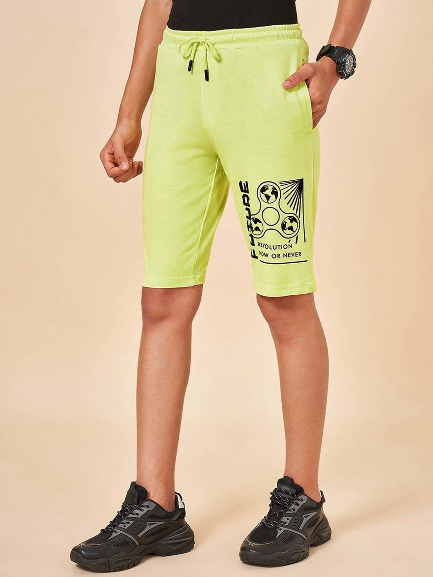 Coolsters by Pantaloons Kids Sulphur Spring Cotton Graphic Shorts