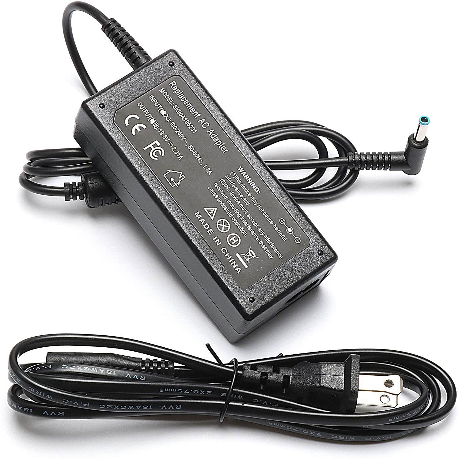 45W Laptop Charger for HP Envy X360 Charger 13-y013cl 13-y023cl 13-y034cl 13-y044cl 13-y073nr 15-j050us 15-u010dx 15-u011dx 15-u110dx 15-u111dx 15-u170ca 15m-cn0012dx AC Adapter Power Supply Cord