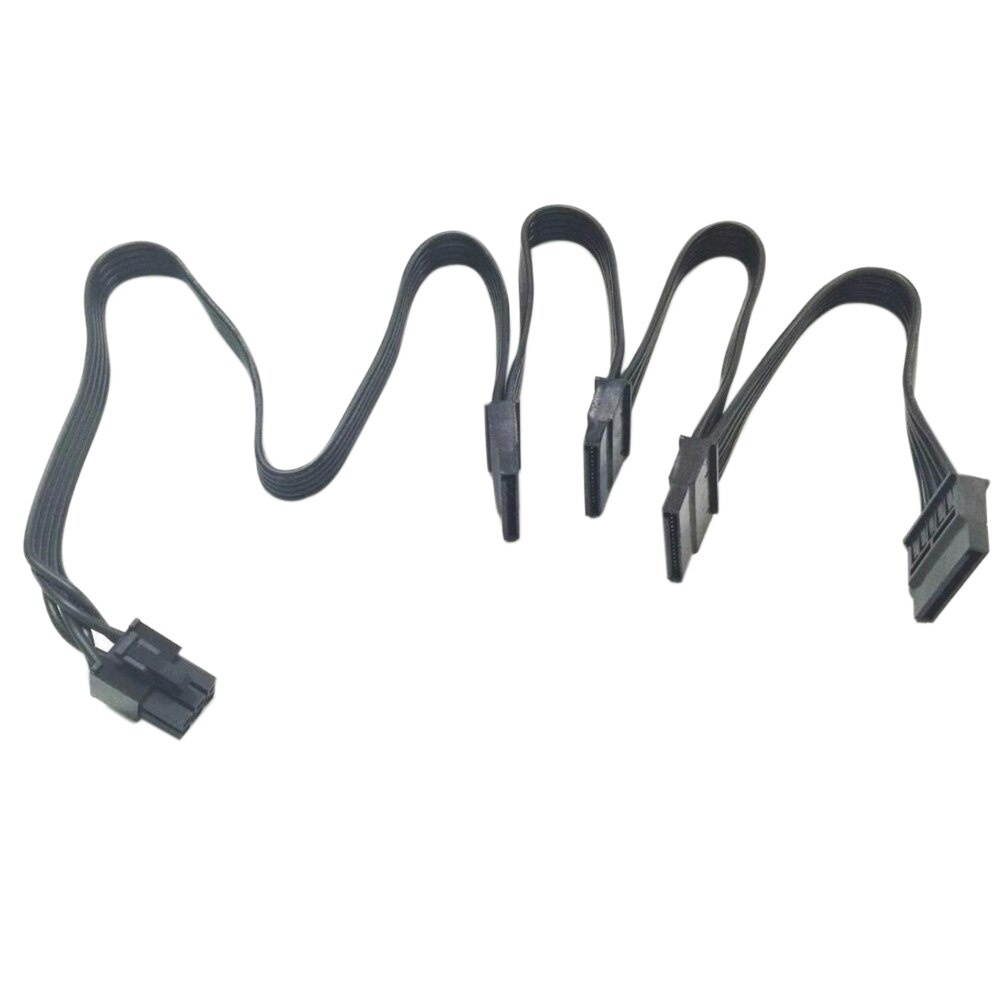 PCI-E 6Pin 1 Male to 4 SATA Modular Power Supply Cable Corsair RM850 RM1000