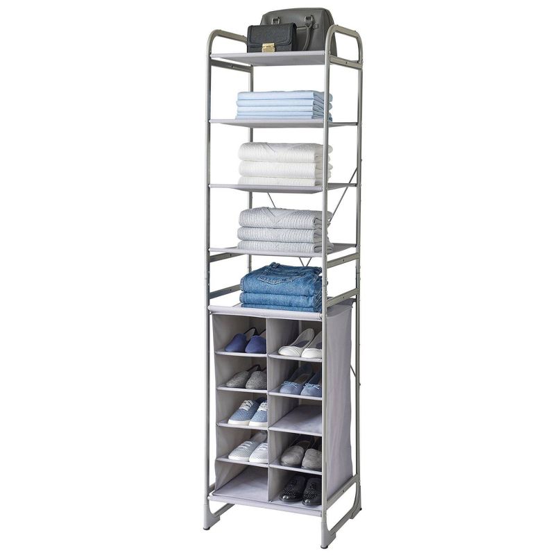 Neatfreak Versa System 10 Cubbies 5 Shelves Gray