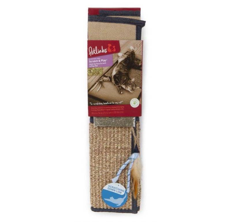 Petlinks Scratch and Play Mat Cat Scratcher