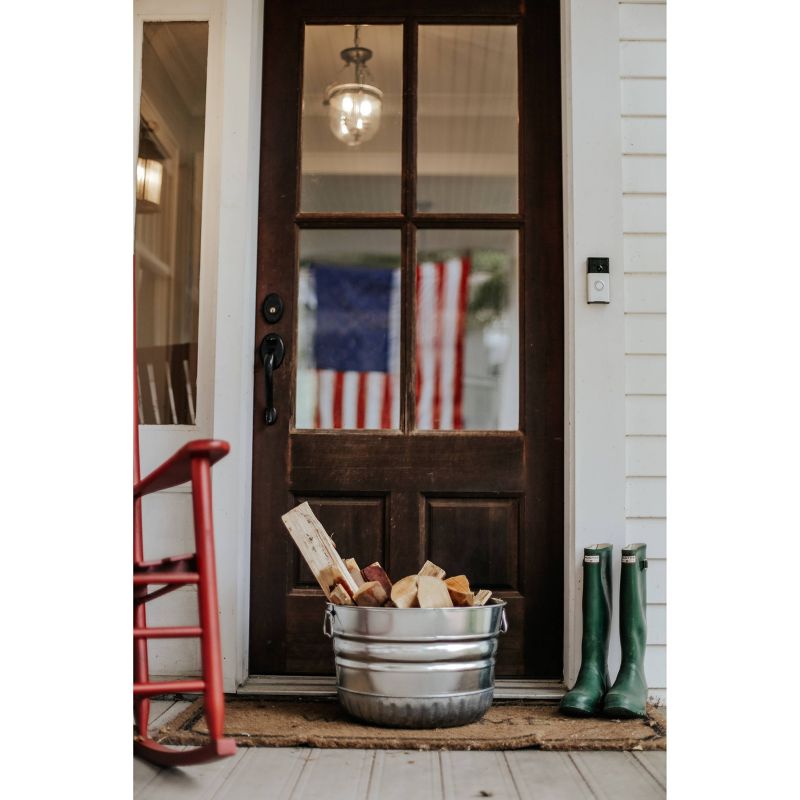 Behrens 1 Bushel Galvanized Steel Utility Basket Silver