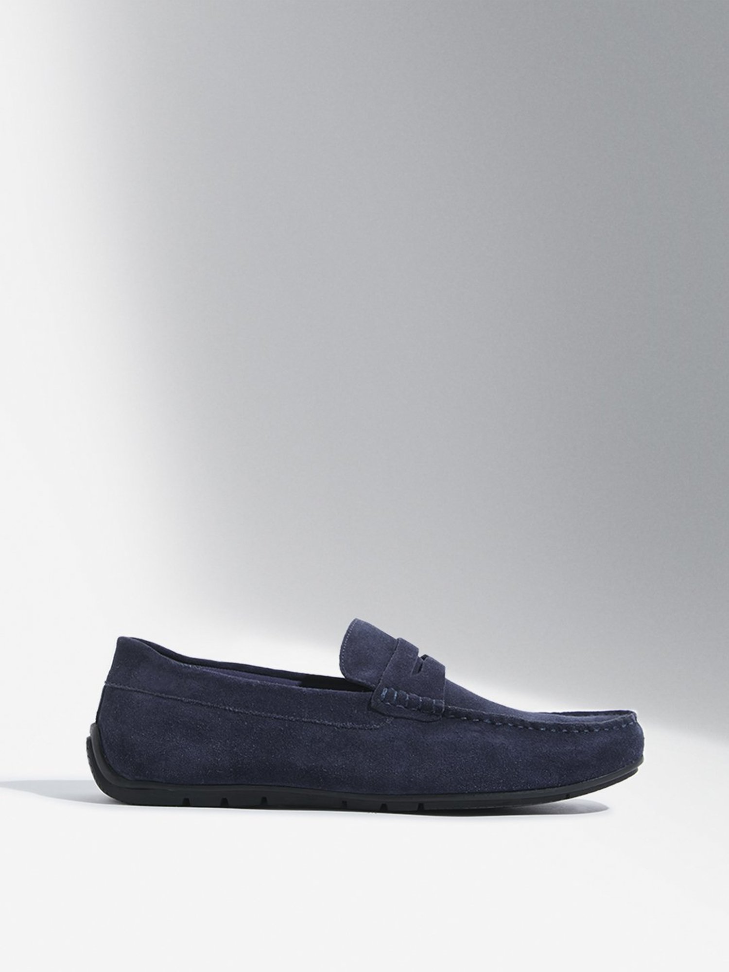 SOLEPLAY by Westside Navy Suede Loafers