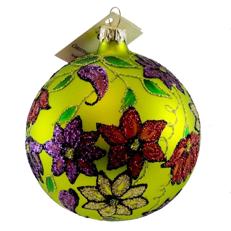 Christina's World Floral Tapestry Christmas Ball Ornament  -  Tree Ornaments