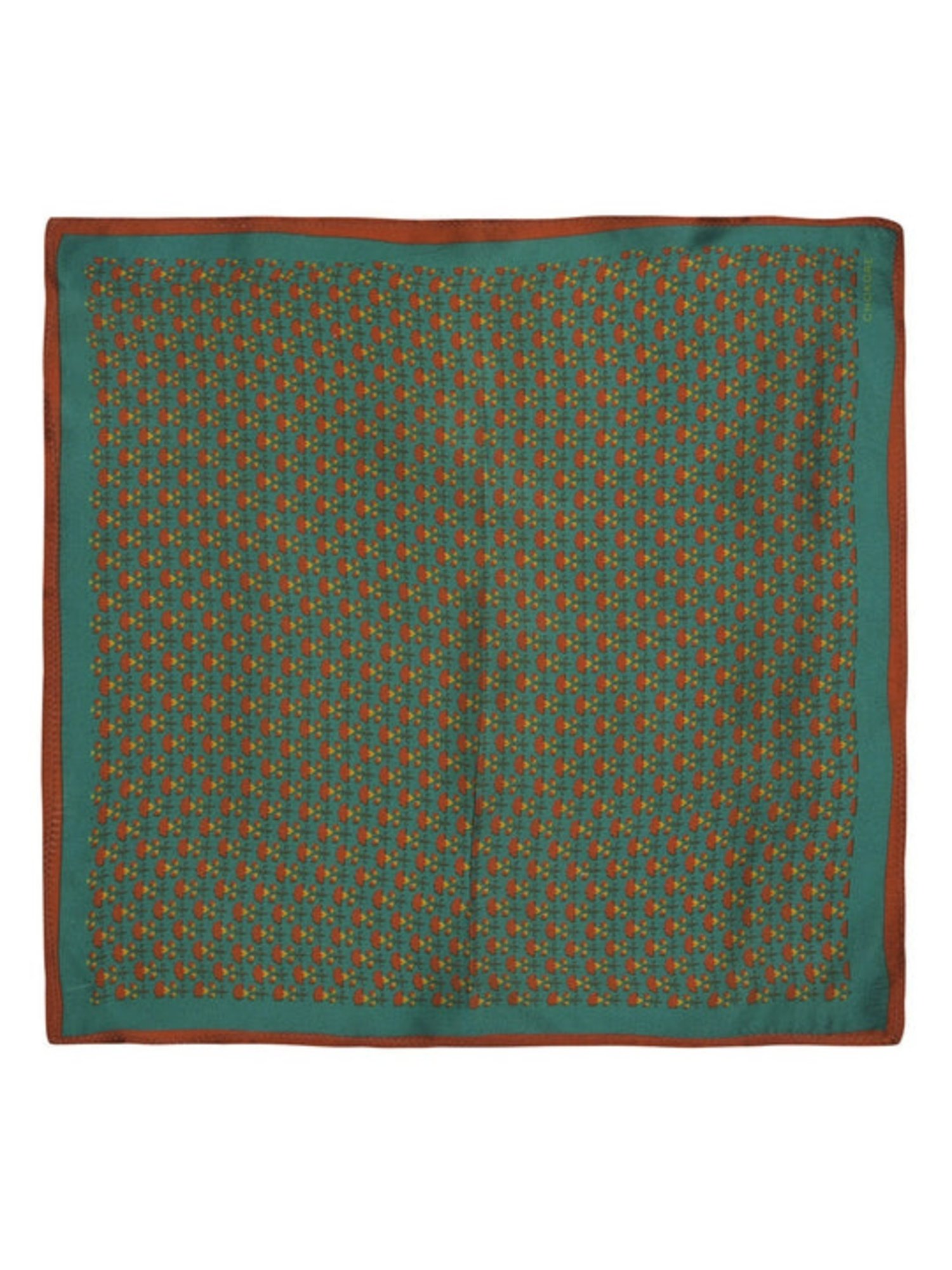 CHOKORE Sea Green Textured Pocket Square