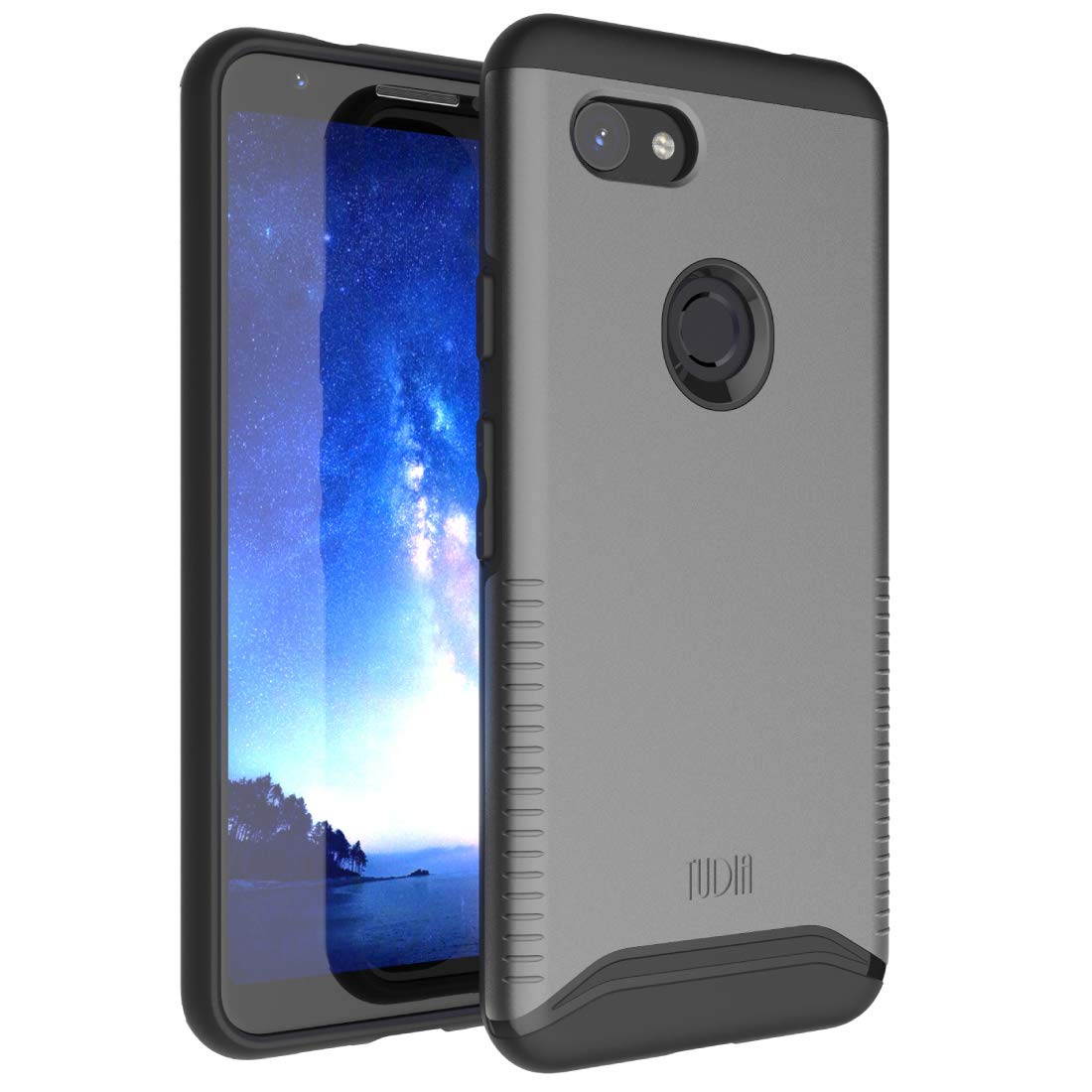 Google Pixel 3a (2019) Case, TUDIA [MERGE Series] Extreme Dual Layer Slim Precise Cutouts Phone Case For Google Pixel 3a [NOT Compatible with Pixel 3a XL Version] (Metallic Slate)