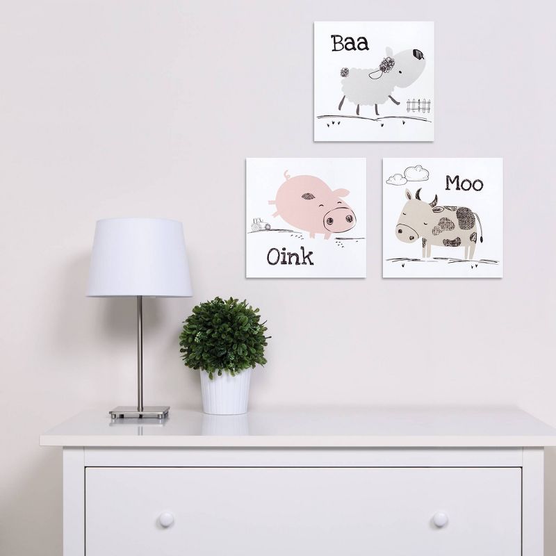 3pc Farm Stack Canvas Wall Art Set - Trend Lab
