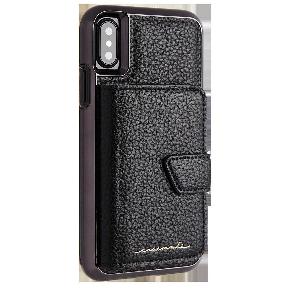 Case-Mate Compact Mirror Series Case Cover for Apple iPhone X 10 - Black