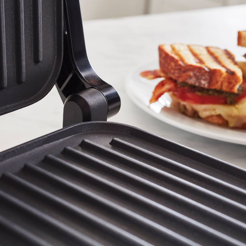 Oster DiamondForce 3-in-1 Nonstick Indoor Grill, Panini Press and Lay-Flat Grill - Stainless Steel