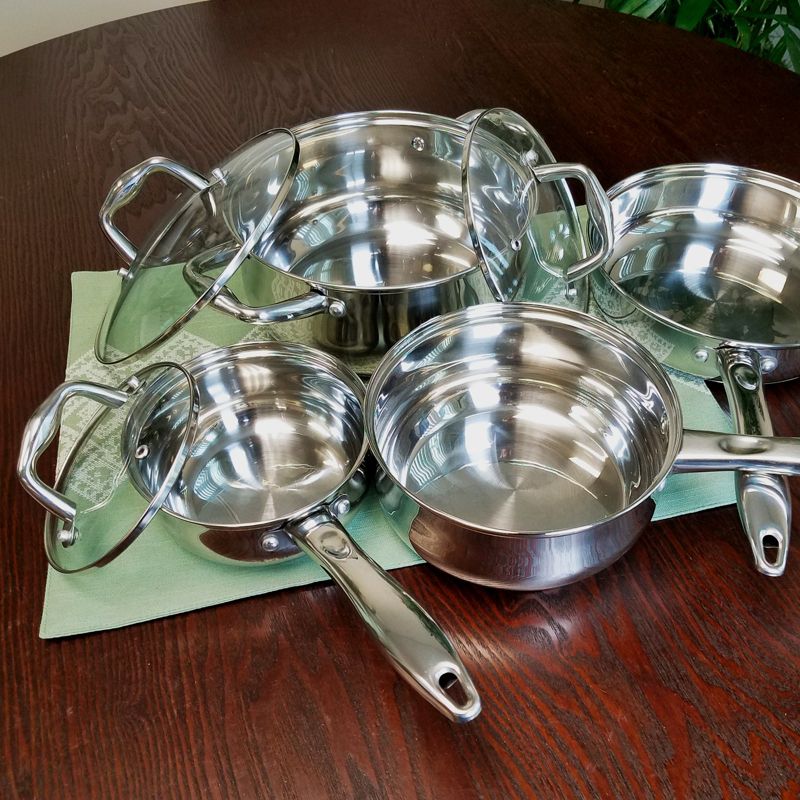 Sunbeam Branson 7-Piece Cookware Set , Silver Finish