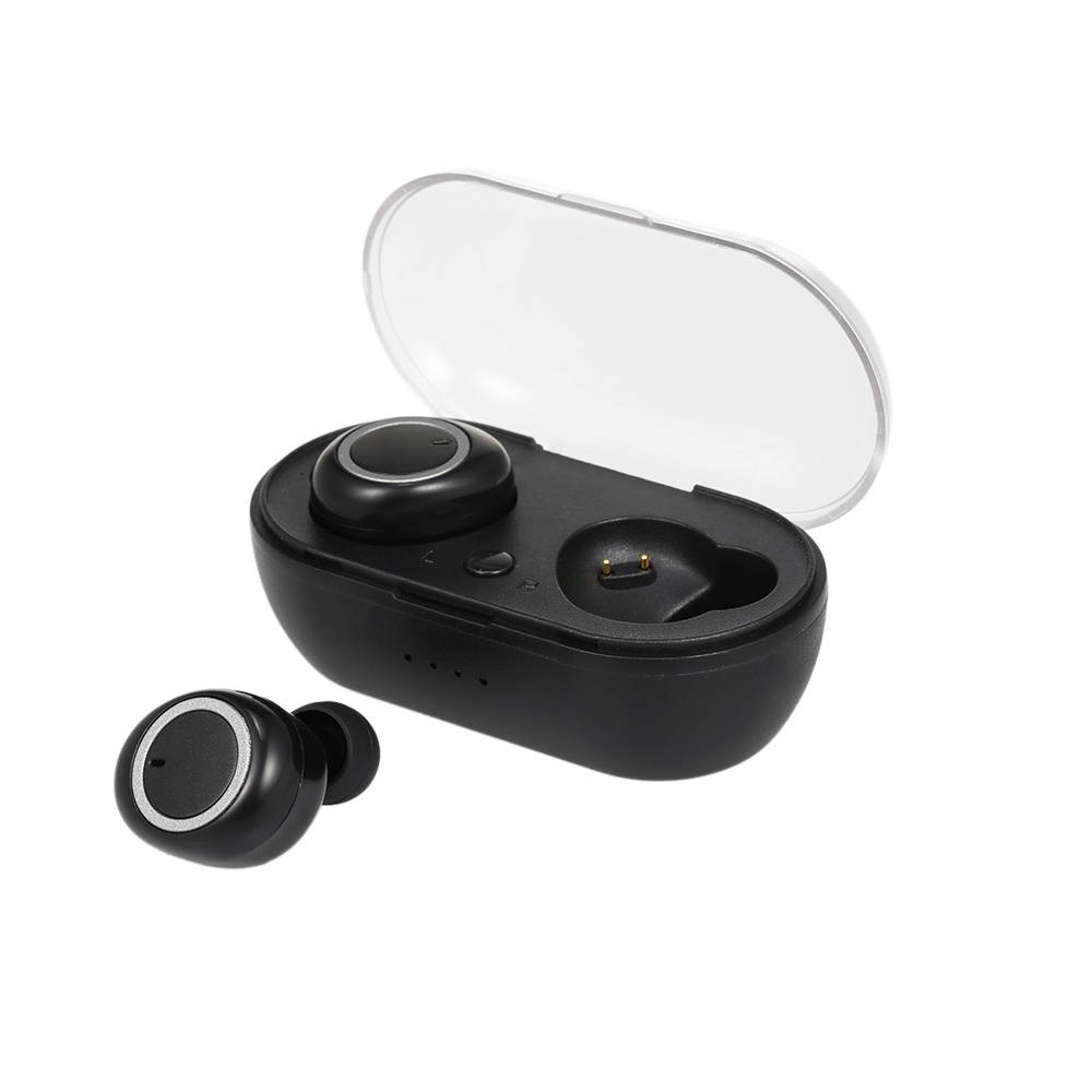 SQ-W1 Bluetooth 5.0 TWS Earbuds True Wireless Headphones Touch Control Sports Headset In-ear Earphones with Mic Charging Case