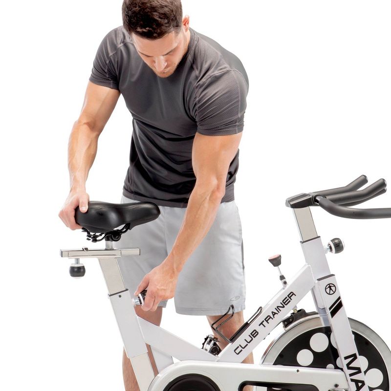 Body Flex Sports Body Rider BRF700 Stationary Full Body Cardio Exercise Upright Fan Bike with Dual Action Handlebars and Adjustable Seat