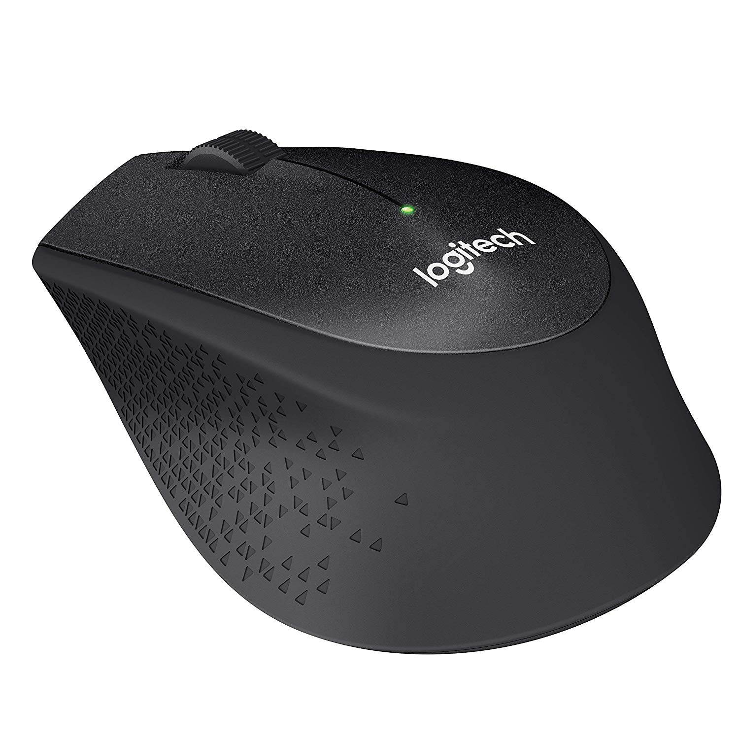 Logitech M330 Wireless Mouse Silent Mouse with 2.4GHz USB 1000DPI Optical Mouse for Office Home black