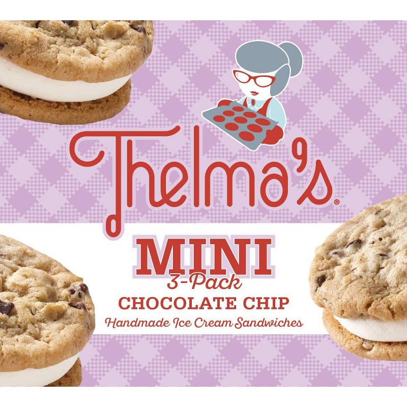 Thelma's Chocolate Chip Mini Ice Cream Sandwiches - 4.5oz/3ct