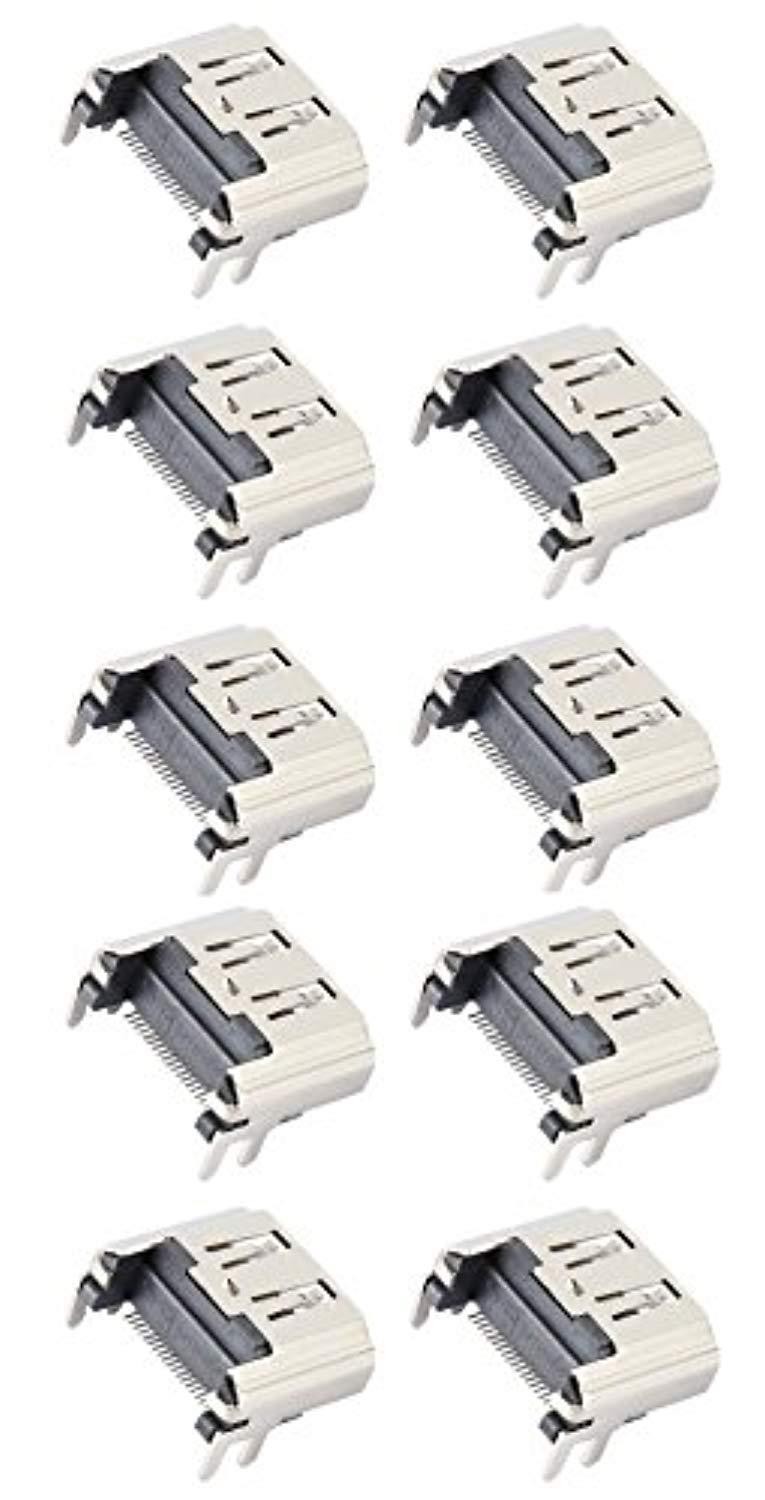 Games&Tech 10 x HDMI Port Socket Interface Connector Replacement HDMI Port for Sony Playstation 4 PS4 Console