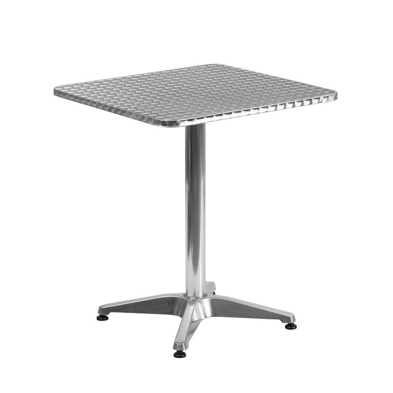 Emma and Oliver 23.5" Square Aluminum Indoor-Outdoor Table