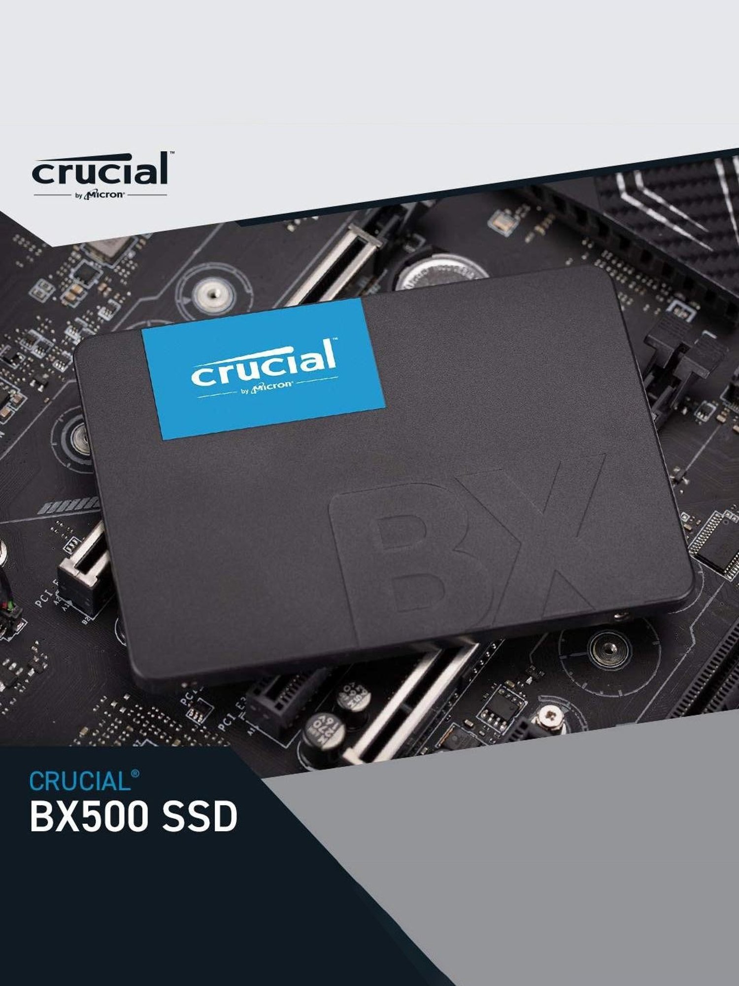 Crucial X6 Portable USB 3.2 1TB External SSD (CT1000X6SSD9, Black)