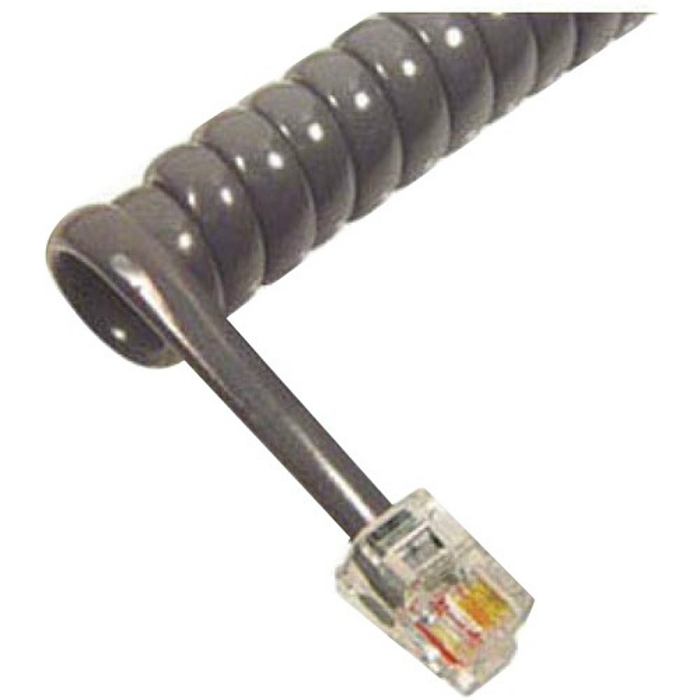 CABLESYS GCHA444012FDG HANDSET CORD 12 FEET Med Grey