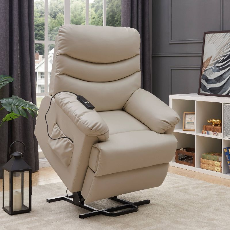 Wall Hugger Power Recline and Lift Chair Cream - ProLounger