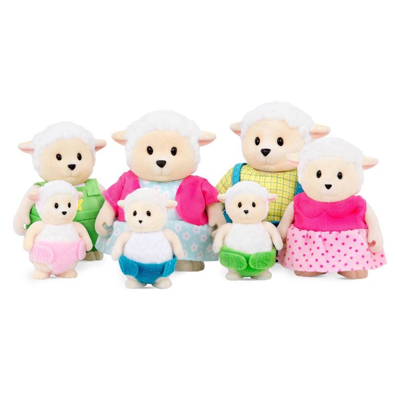 Li'l Woodzeez Miniature Animal Figurine Set - Curlycuddles Sheep Family