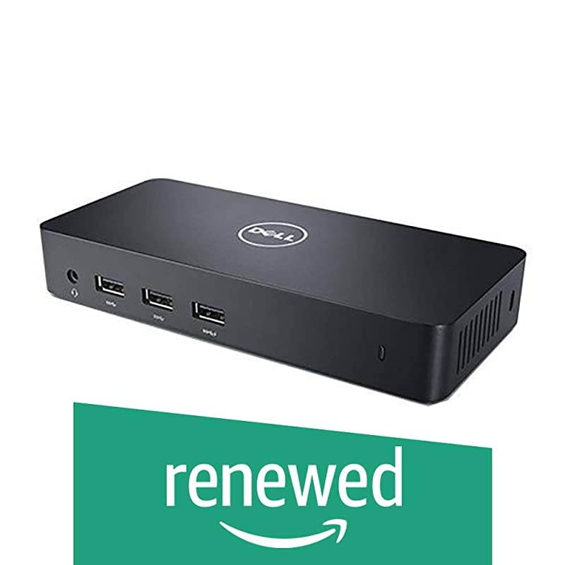 USB 3.0 Full HD Dual Video Docking Station Universal Dock D1000 (Renewed)