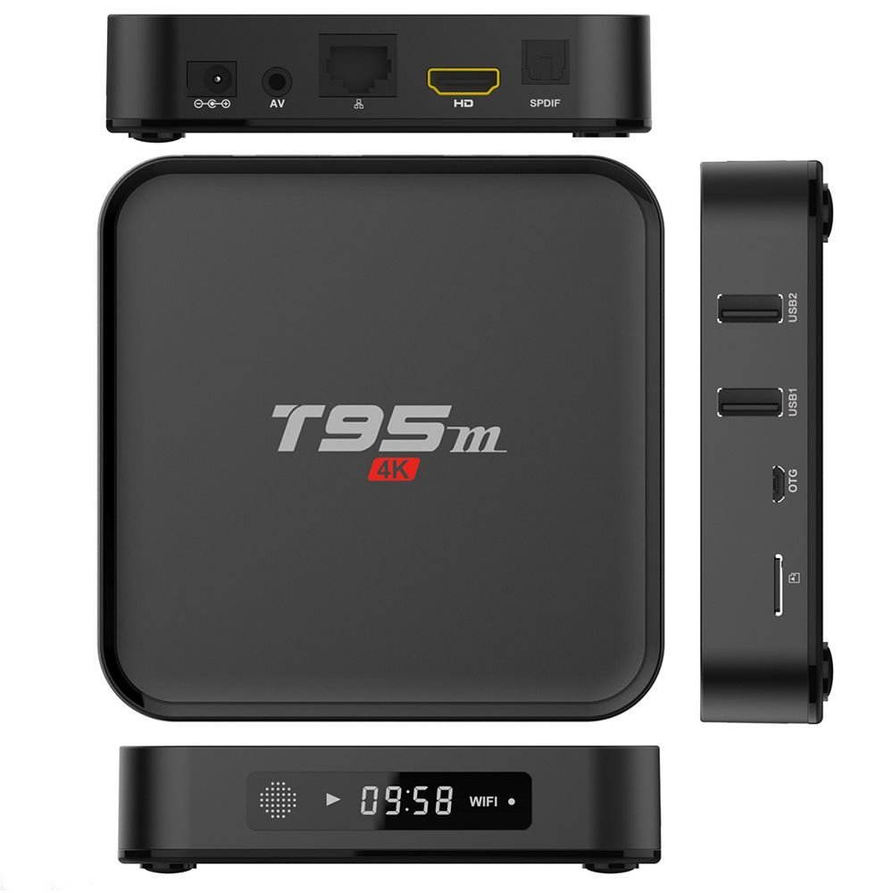 BIGFOX T95M Android 6.0 Google Internet Tv Box With S905X Quad Core 64Bit 1GB 8GB 2.4GHz WiFi Support 4K HD (T95M)